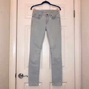 HELMUT LANG Light Wash Denim Blue Jeans Size 27